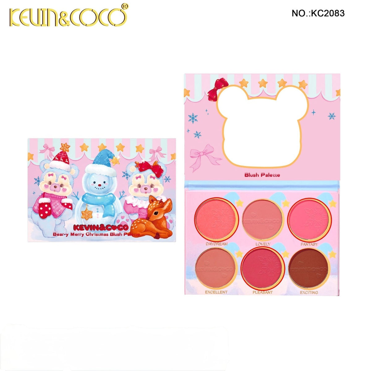 Kevin&Coco Face-Bear-y Merry Christmas Blush Palette