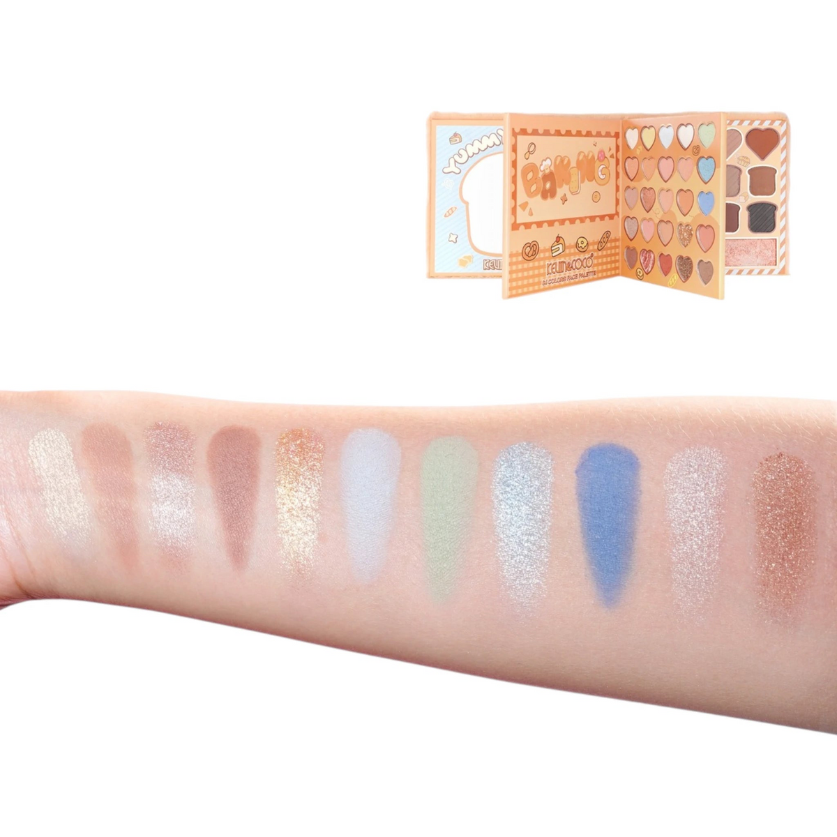 Kevin&Coco Eyes-Plush Bread 64-Color Eyeshadow Palette