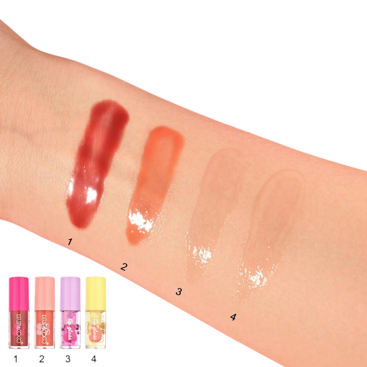Kevin&Coco Lips-Soda Can Fruit 4 Pieces Lip Oil