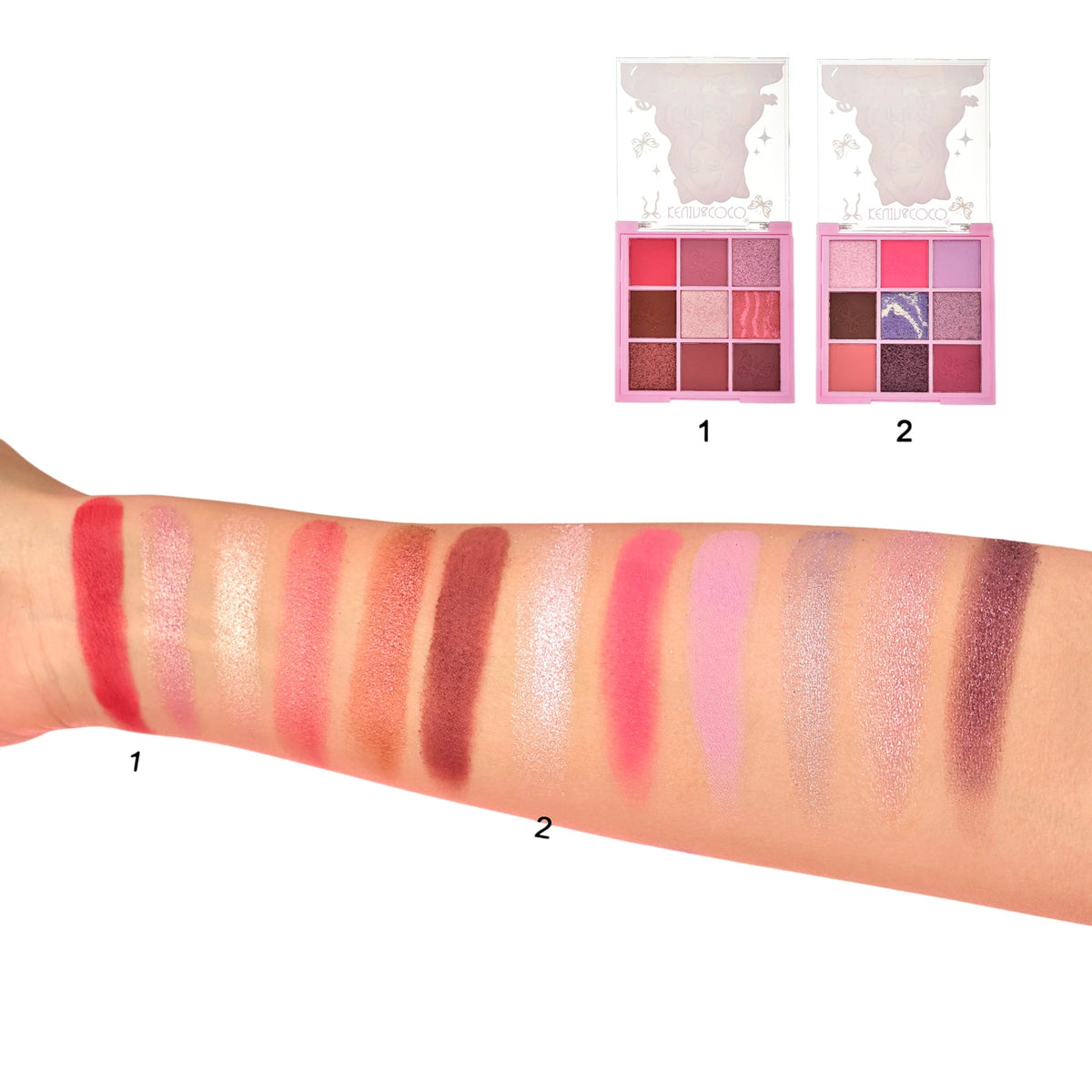 Romantic Whisper 9-Color Eyeshadow Palette - Kevin&Coco