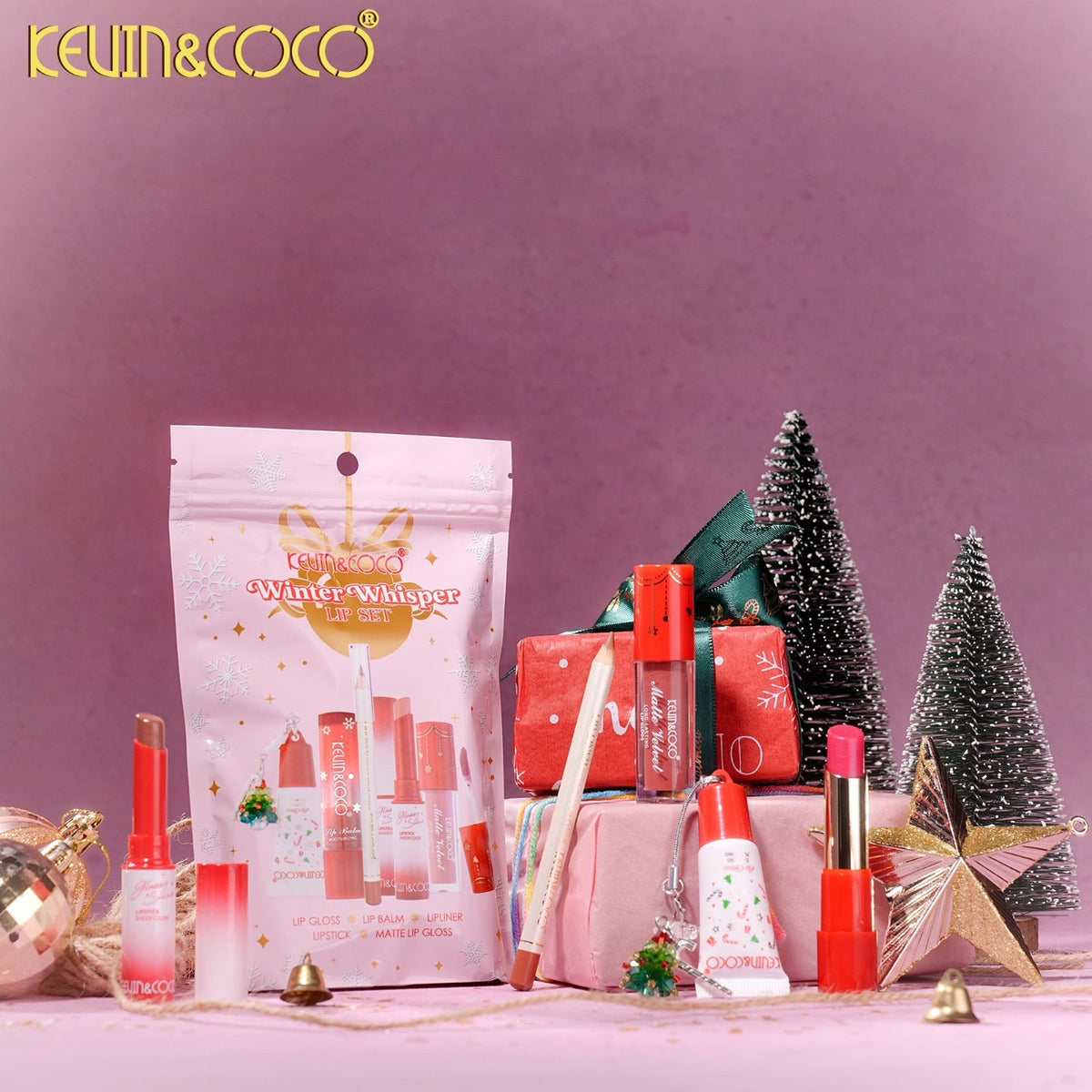 Kevin&Coco - Lips-Winter Whisper Christmas Lip Set