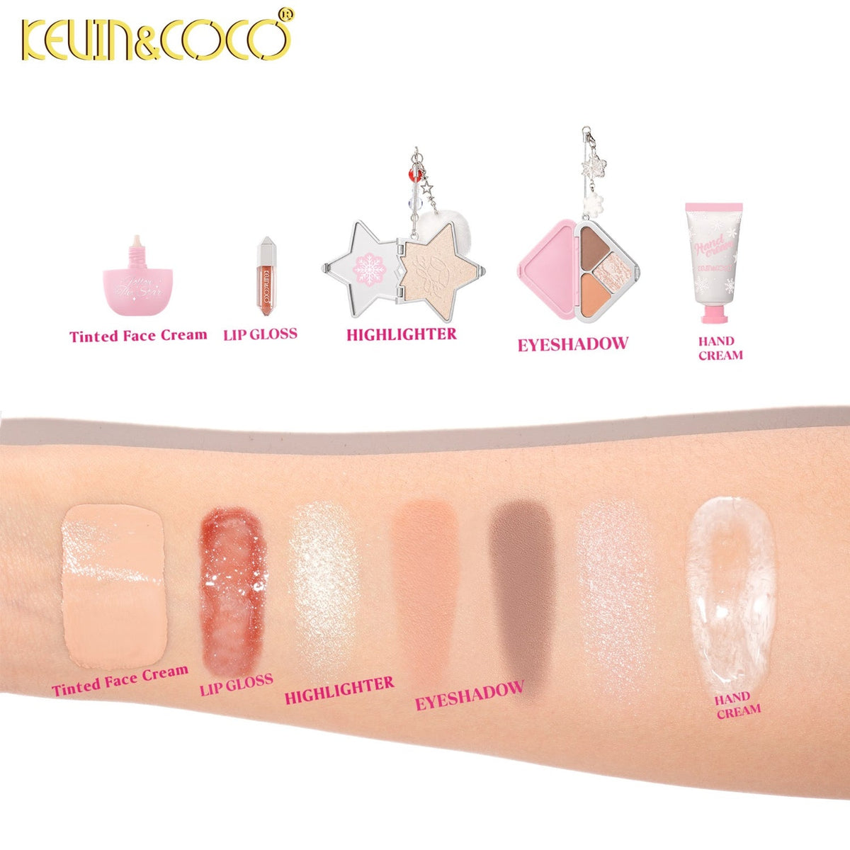 Kevin & Coco Face-Follow The Star Christmas Makeup Set