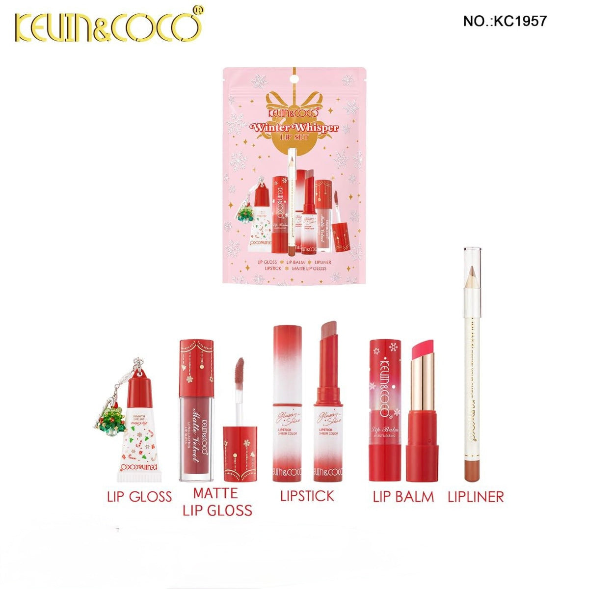 Kevin&Coco - Lips-Winter Whisper Christmas Lip Set