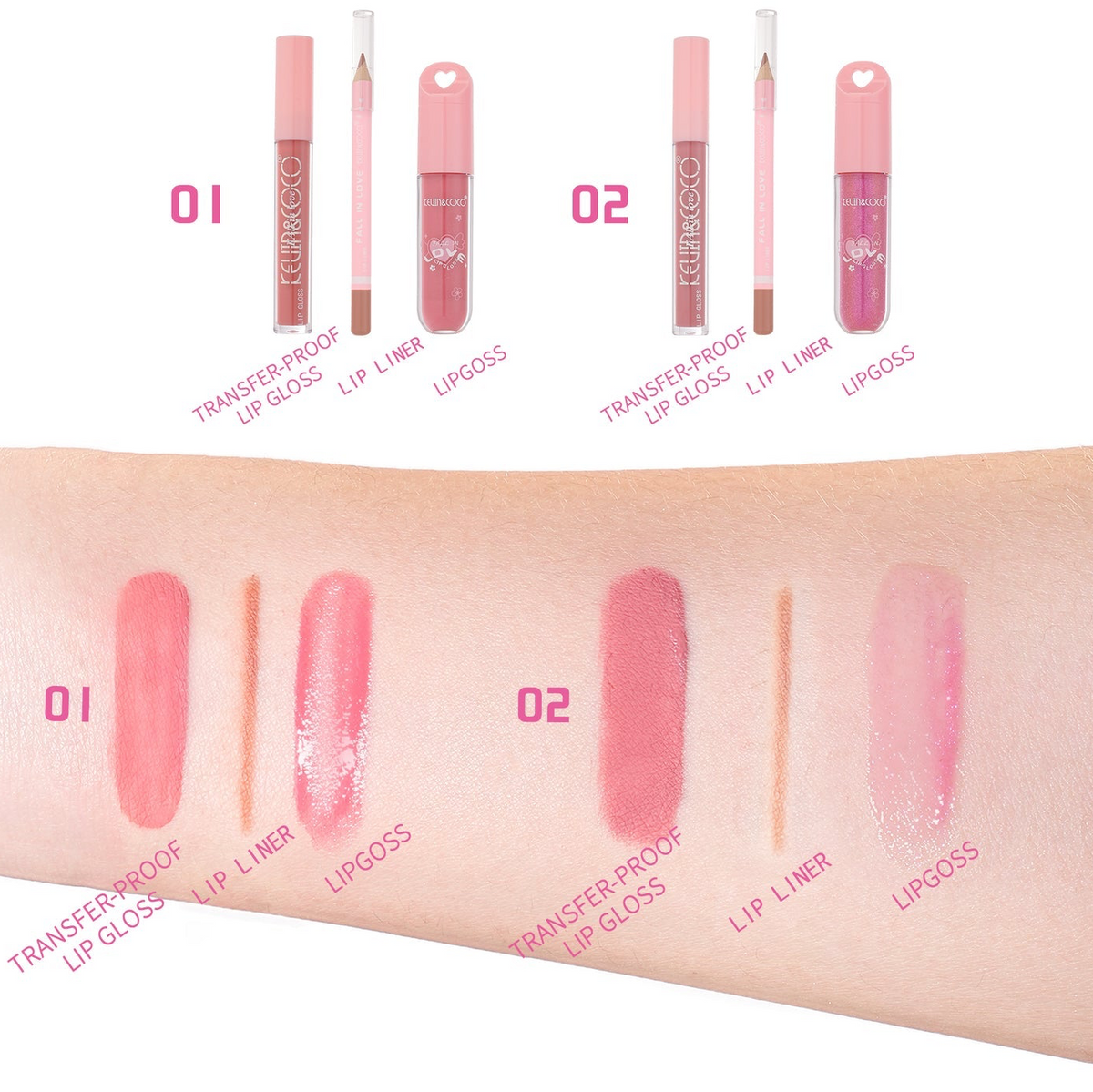 Kevin&Coco - Fall In Love Heartbeat Dúo Lipsticks