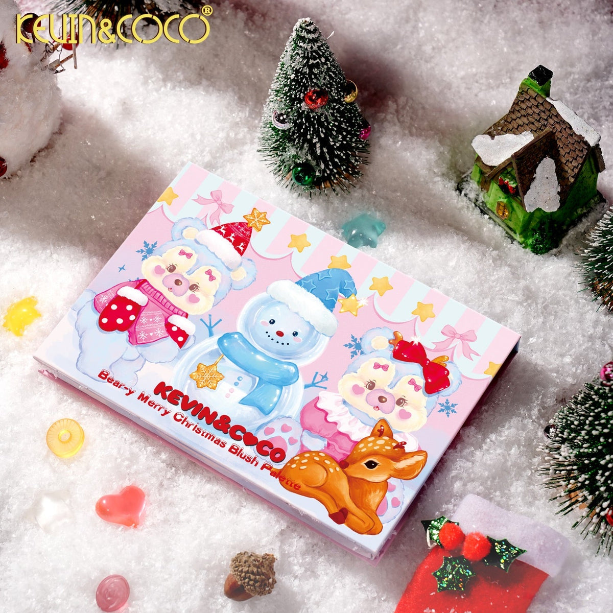 Kevin&Coco Face-Bear-y Merry Christmas Blush Palette
