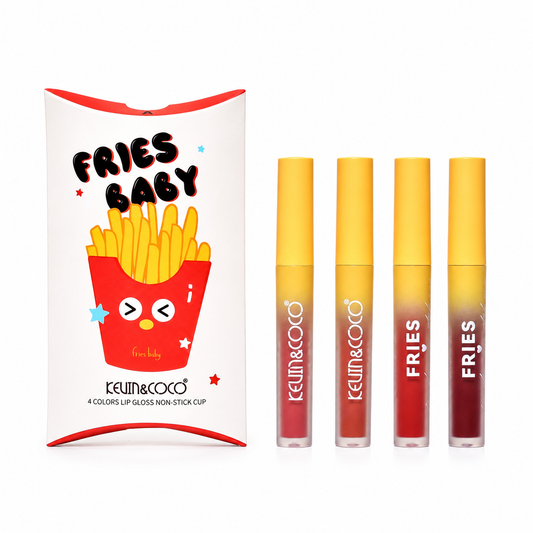 Kevin&Coco Lips-Fries&Chips" 4-Piece Lip Gloss Set