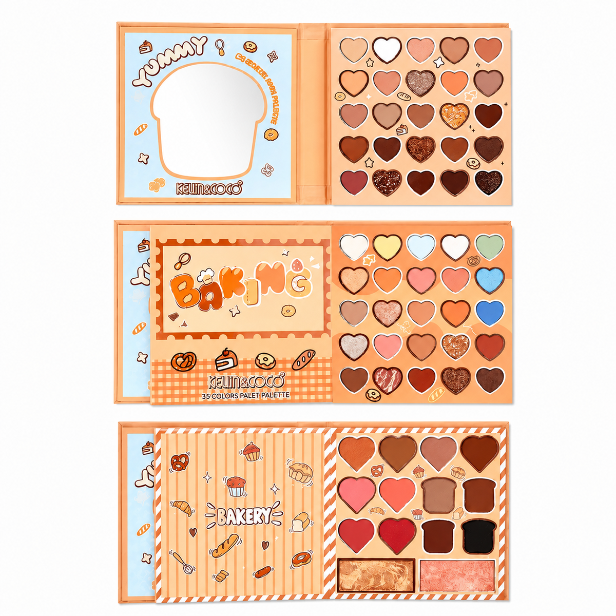 Kevin&Coco Eyes-Plush Bread 64-Color Eyeshadow Palette