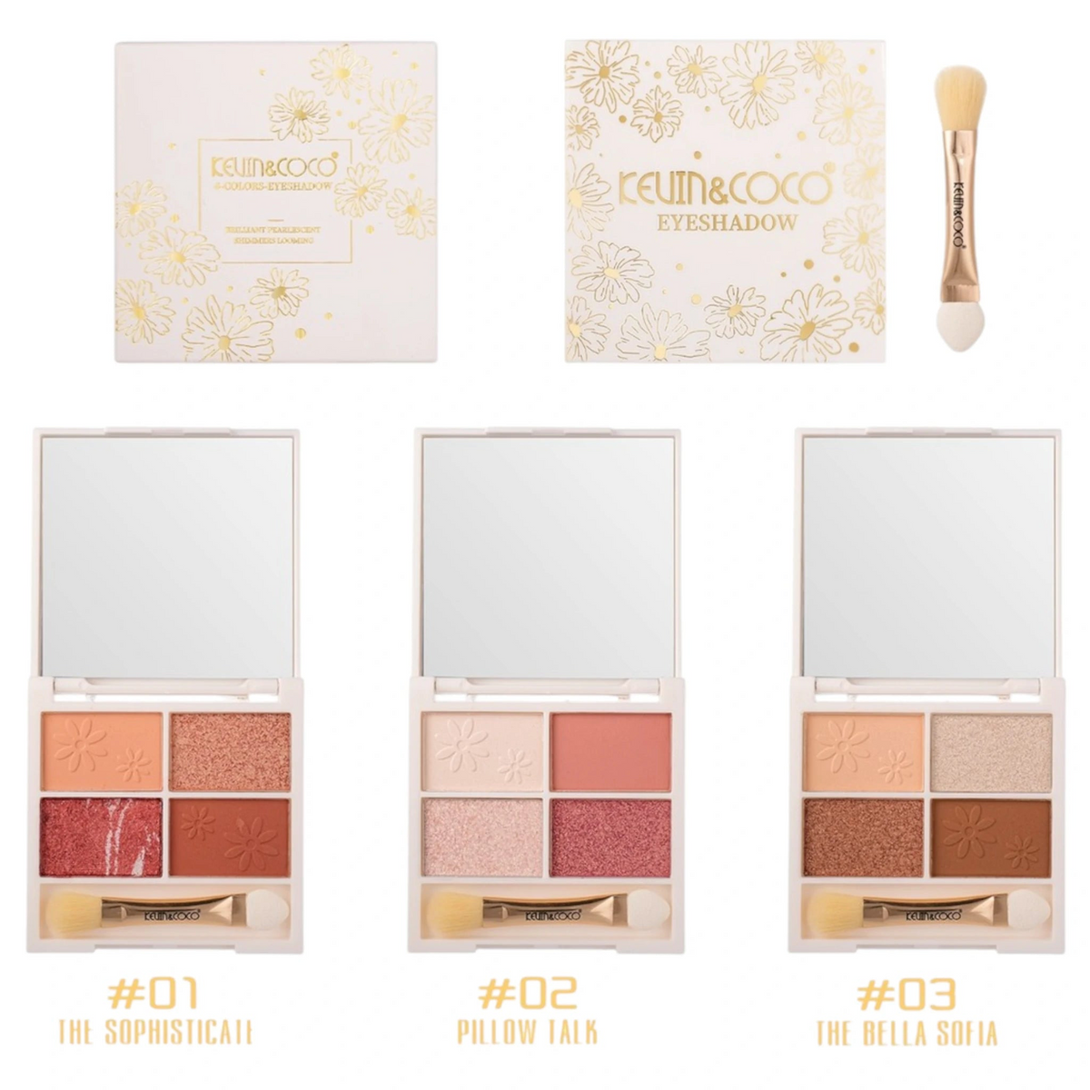 Kevin&Coco Daisy Riddle Quad Eyeshadow 4 colors