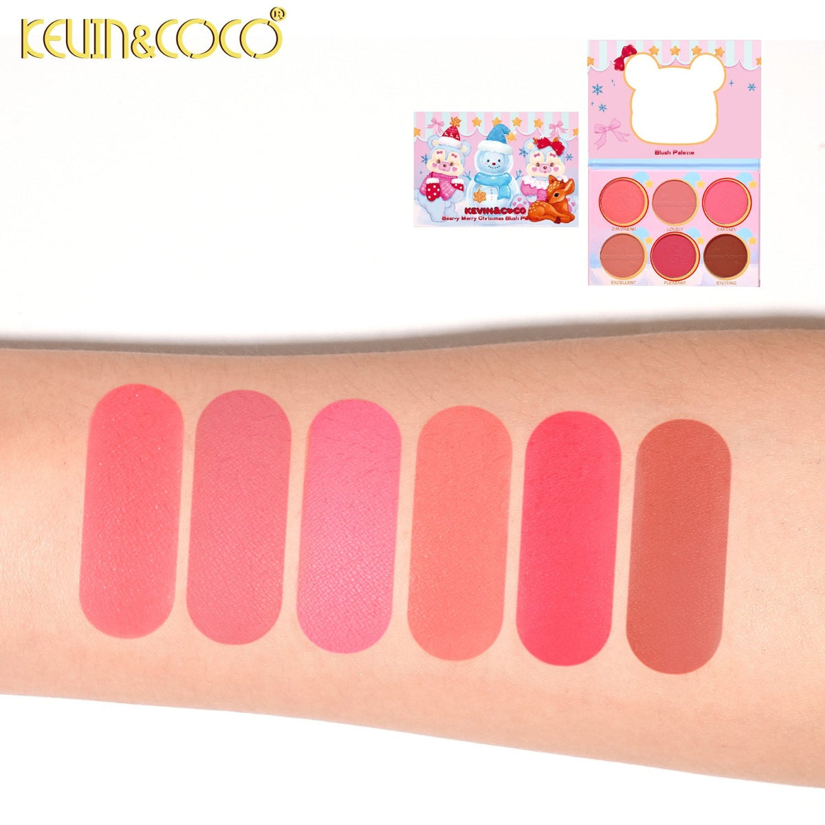 Kevin&Coco Face-Bear-y Merry Christmas Blush Palette