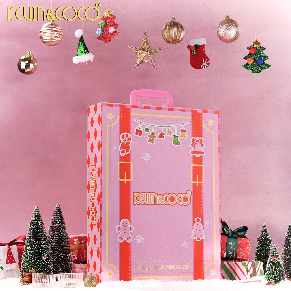 Kevin&Coco Face-Christmas Limited Edition Suitcase Makeup Set