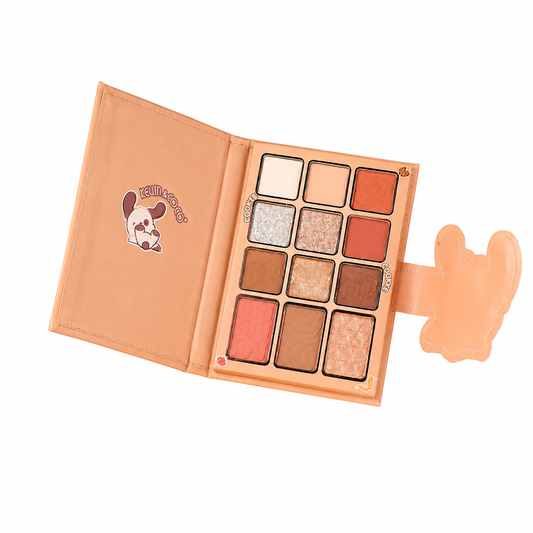 Kevin&Coco 12-Color Cookie Eyeshadow Palette + Brush Set