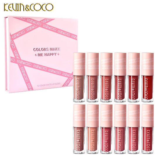 Kevin & Coco Lips-Colors Make Me Happy 12pc Matte Lip Gloss