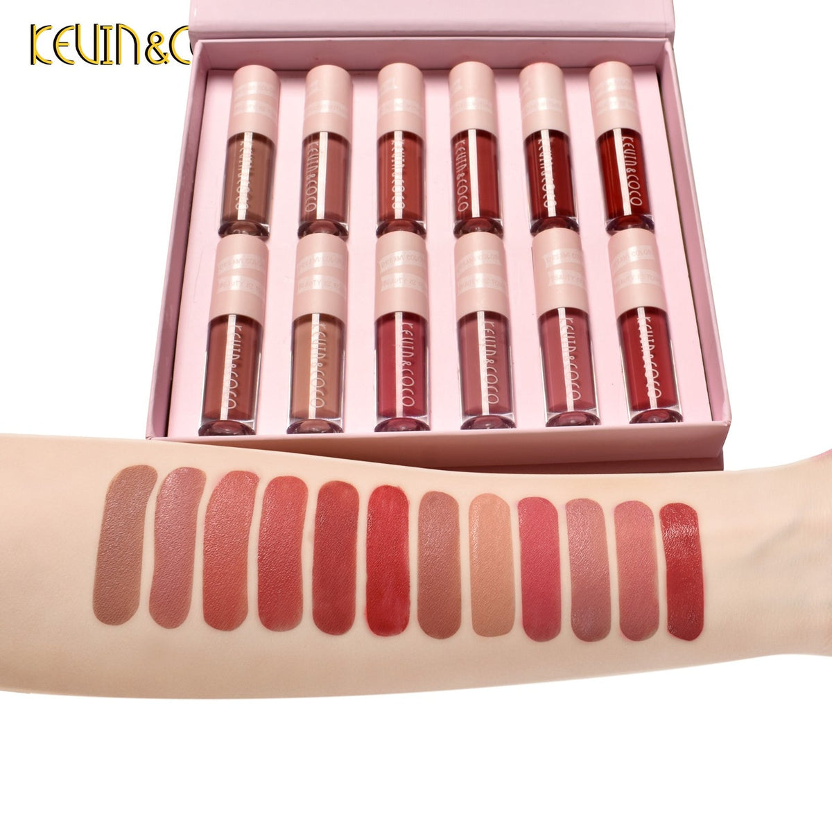 Kevin & Coco Lips-Colors Make Me Happy 12pc Matte Lip Gloss